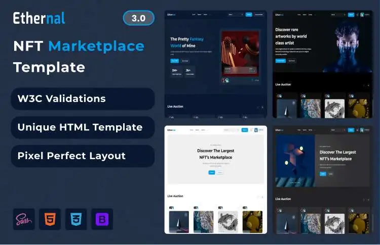 Ethernal Html Template Preview Image