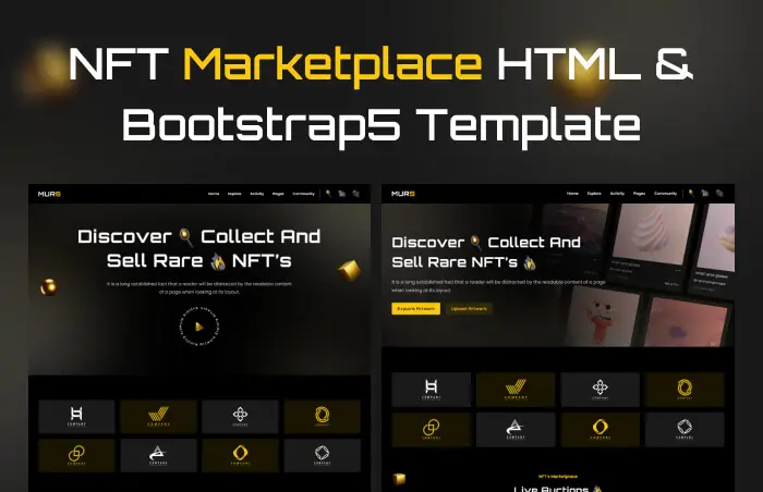 MURS NFT Marketplace HTML & Bootstrap5 Template